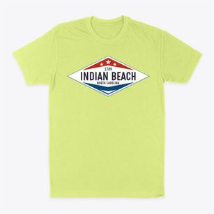 Indian Beach North Carolina Diamond Star Classic Dad T-Shirt