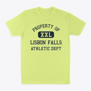 Lisbon Falls Maine Athletic Dept Classic Dad T-Shirt