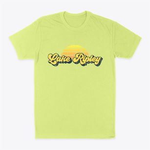 Lake Ripley Wisconsin Sublime Sunset Classic Dad T-Shirt
