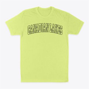 Canadian Lakes Michigan Trendy Block Classic Dad T-Shirt