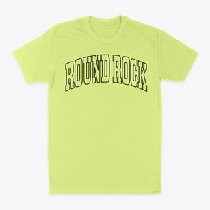 Round Rock Texas Trendy Block Classic Dad T-Shirt