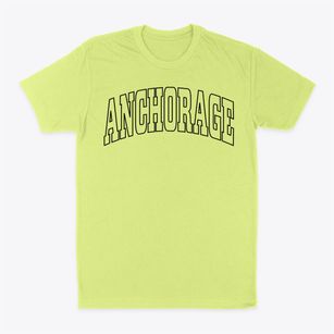 Anchorage Alaska Trendy Block Classic Dad T-Shirt