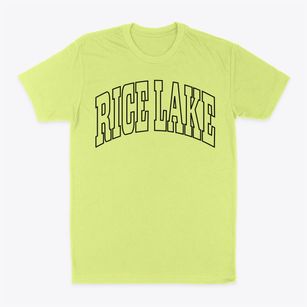 Rice Lake Wisconsin Trendy Block Classic Dad T-Shirt