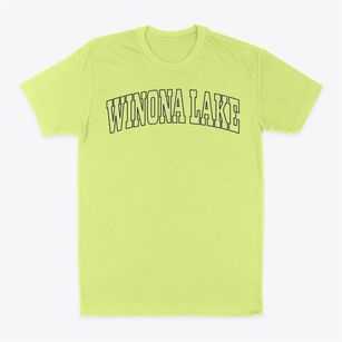Winona Lake Indiana Trendy Block Classic Dad T-Shirt