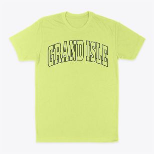 Grand Isle Louisiana Trendy Block Classic Dad T-Shirt