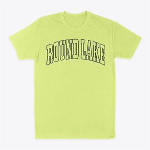 Round Lake Wisconsin Trendy Block Classic Dad T-Shirt