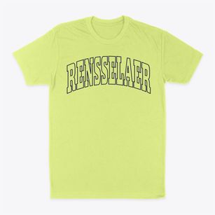Rensselaer New York Trendy Block Classic Dad T-Shirt