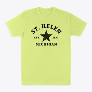 St. Helen Michigan Star Classic Dad T-Shirt