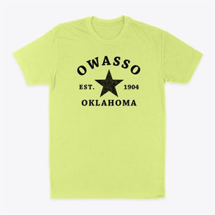 Owasso Oklahoma Star Classic Dad T-Shirt