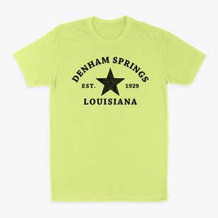 Denham Springs Louisiana Star Classic Dad T-Shirt