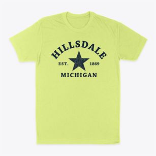 Hillsdale Michigan Star Classic Dad T-Shirt