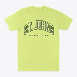 St. Johns Michigan Inline Classic Dad T-Shirt