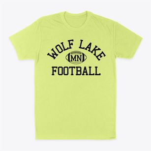 Wolf Lake Minnesota Football Classic Dad T-Shirt