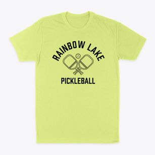 Rainbow Lake New York Pickleball Classic Dad T-Shirt