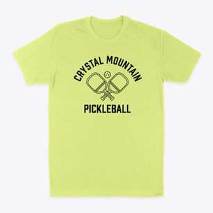 Crystal Mountain Michigan Pickleball Classic Dad T-Shirt