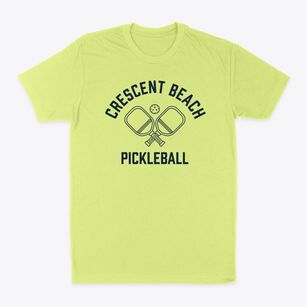 Crescent Beach New York Pickleball Classic Dad T-Shirt