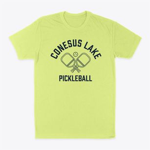 Conesus Lake New York Pickleball Classic Dad T-Shirt