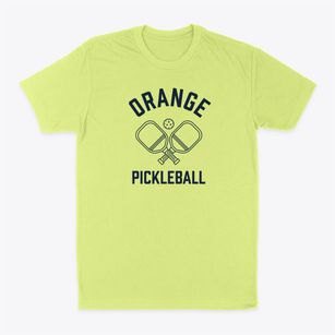 Orange Massachusetts Pickleball Classic Dad T-Shirt