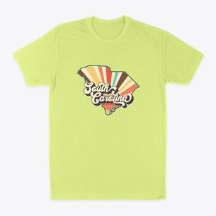  South Carolina Retro Art Classic Dad T-Shirt