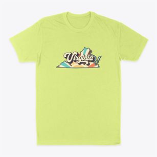  Virginia Retro Art Classic Dad T-Shirt