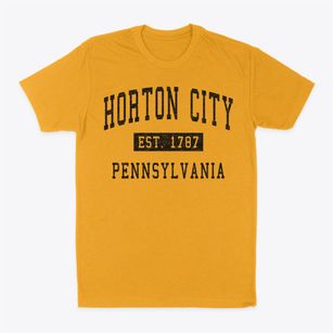Horton City Pennsylvania Classic Established Classic Dad T-Shirt