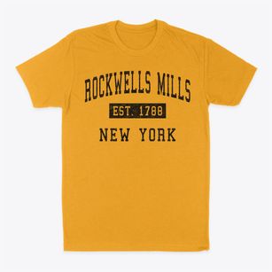 Rockwells Mills New York Classic Established Classic Dad T-Shirt