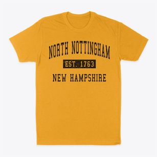North Nottingham New Hampshire Classic Established Classic Dad T-Shirt