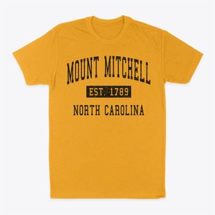 Mount Mitchell North Carolina Classic Established Classic Dad T-Shirt