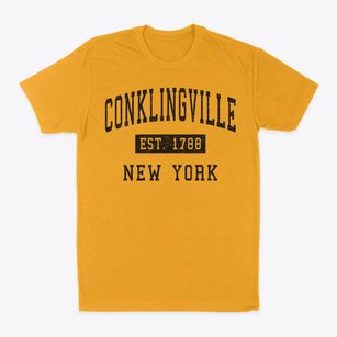 Conklingville New York Classic Established Classic Dad T-Shirt