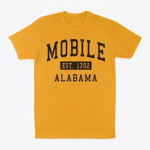 Mobile Alabama Classic Established Classic Dad T-Shirt
