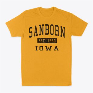 Sanborn Iowa Classic Established Classic Dad T-Shirt
