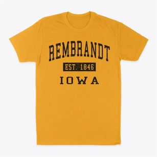 Rembrandt Iowa Classic Established Classic Dad T-Shirt