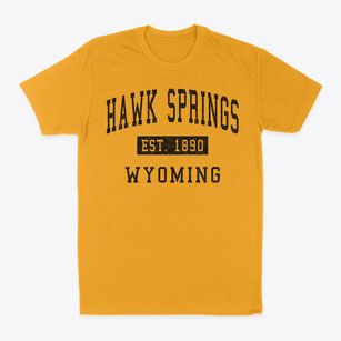 Hawk Springs Wyoming Classic Established Classic Dad T-Shirt