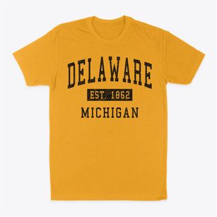 Delaware Michigan Classic Established Classic Dad T-Shirt