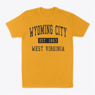 Wyoming City West Virginia Classic Established Classic Dad T-Shirt