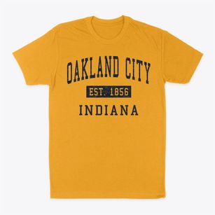 Oakland City Indiana Classic Established Classic Dad T-Shirt