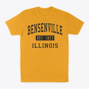 Bensenville Illinois Classic Established Classic Dad T-Shirt