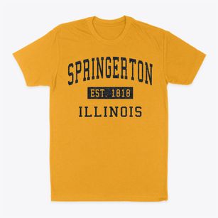 Springerton Illinois Classic Established Classic Dad T-Shirt