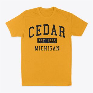 Cedar Michigan Classic Established Classic Dad T-Shirt