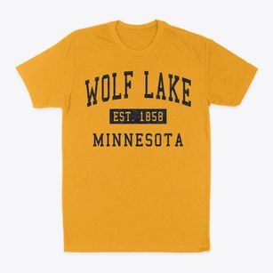 Wolf Lake Minnesota Classic Established Classic Dad T-Shirt