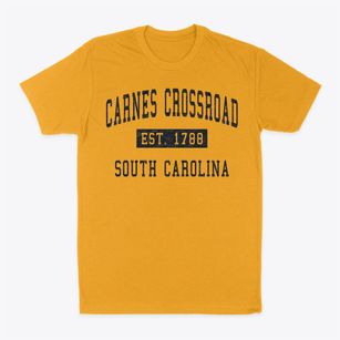 Carnes Crossroad South Carolina Classic Established Classic Dad T-Shirt