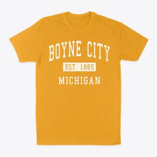 Boyne City Michigan Classic Established Classic Dad T-Shirt