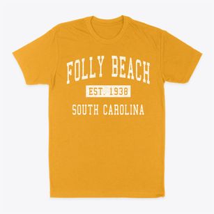 Folly Beach South Carolina Classic Established Classic Dad T-Shirt