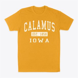 Calamus Iowa Classic Established Classic Dad T-Shirt