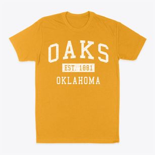 Oaks Oklahoma Classic Established Classic Dad T-Shirt