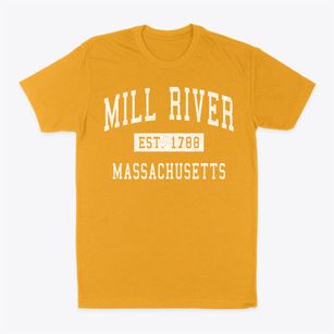 Mill River Massachusetts Classic Established Classic Dad T-Shirt
