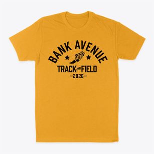 Bank Avenue Elementary School Track and Field Classic Dad T-Shirt