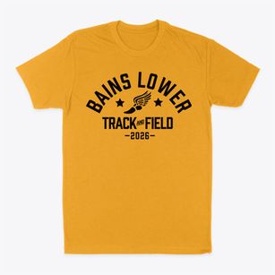 Bains Lower Elementary School Track and Field Classic Dad T-Shirt