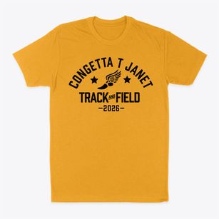 Congetta T Janet Elementary School Track and Field Classic Dad T-Shirt