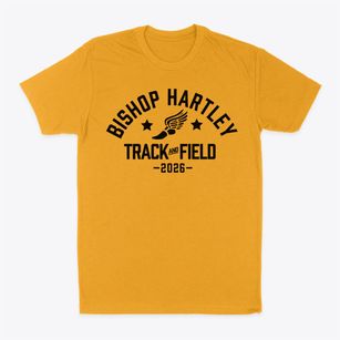 Bishop Hartley High School Track and Field Classic Dad T-Shirt